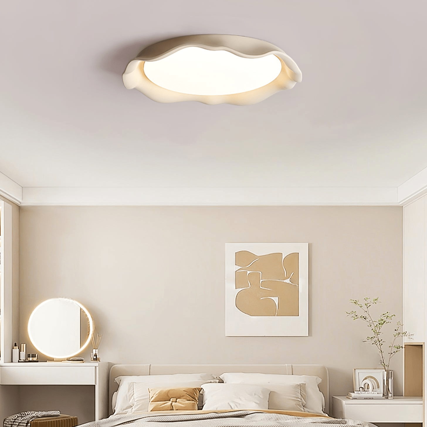 Aera Microcement Ceiling Light