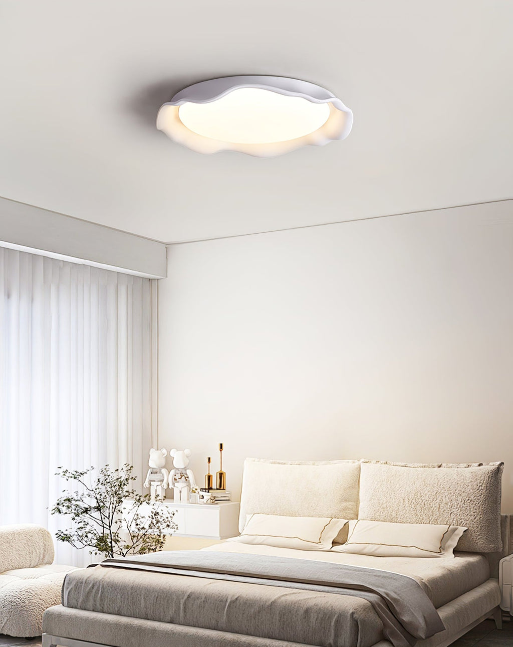 Aera Microcement Ceiling Light