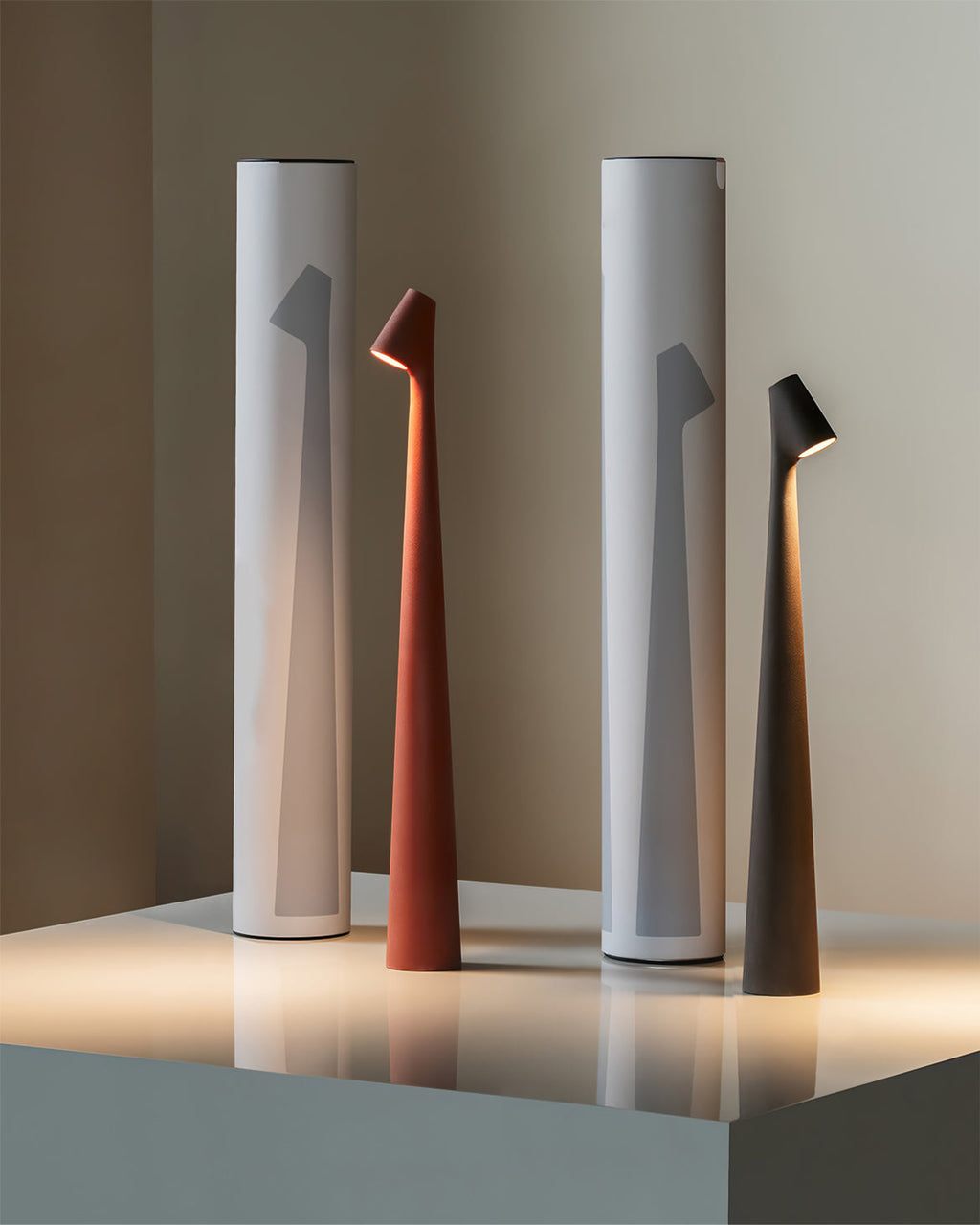 Africa Built-in Battery Table Lamp