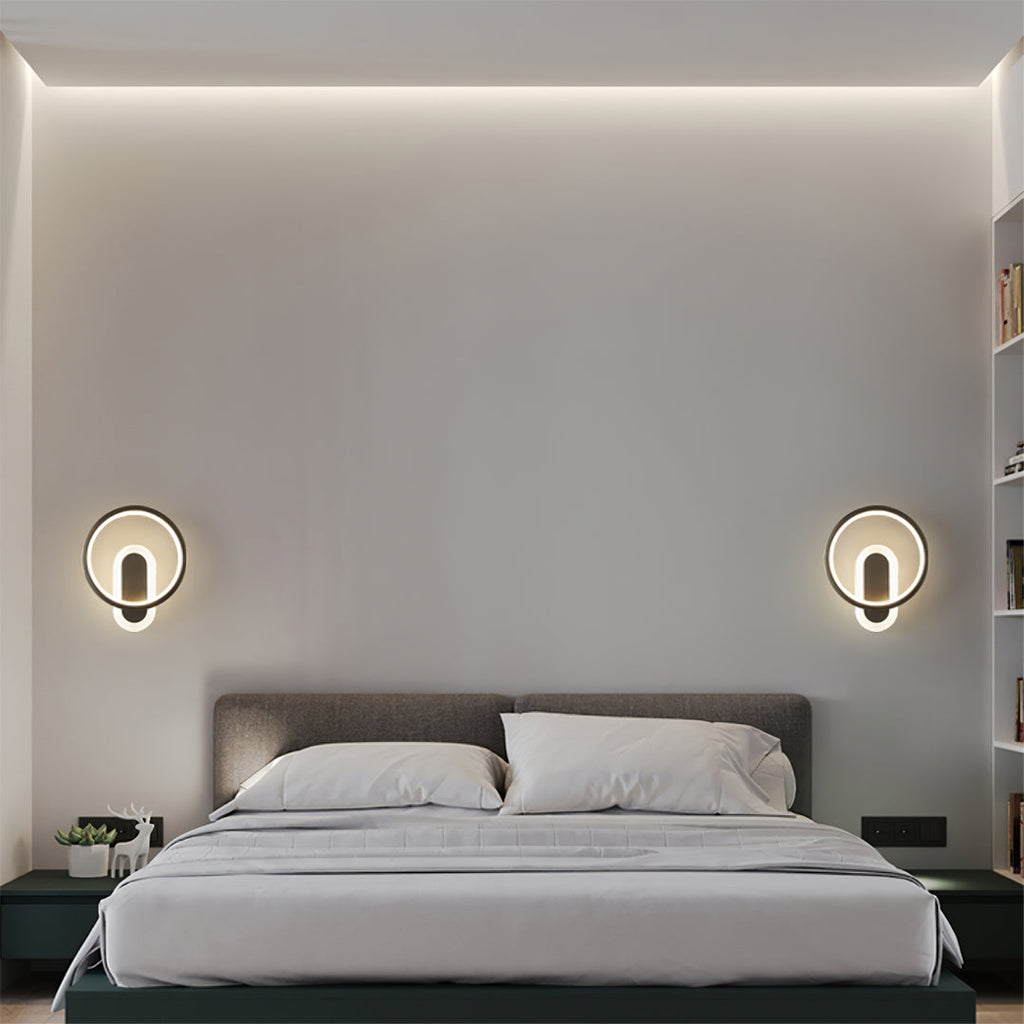 Round Brass Wall Light