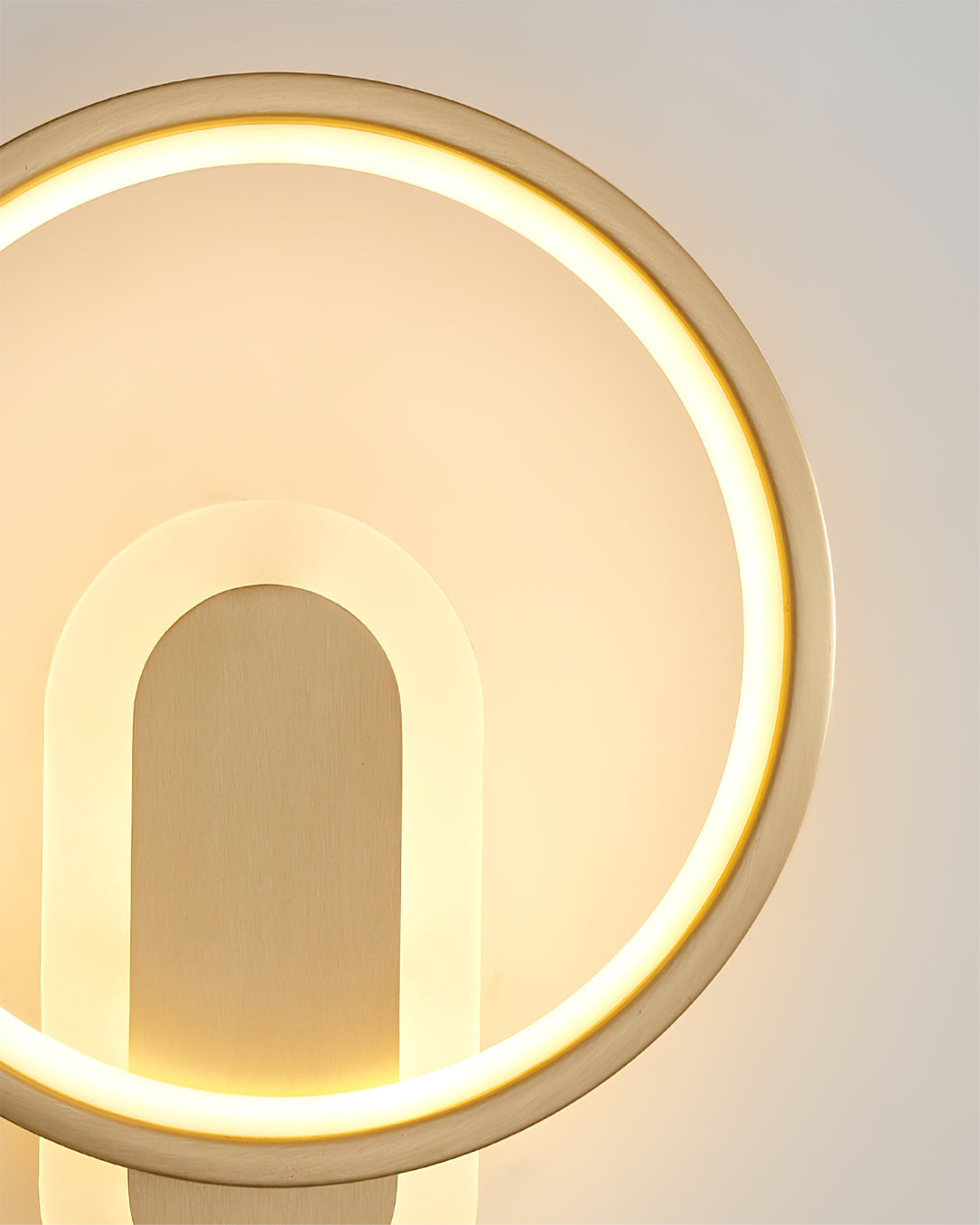 Round Brass Wall Light