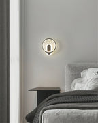 Round Brass Wall Light