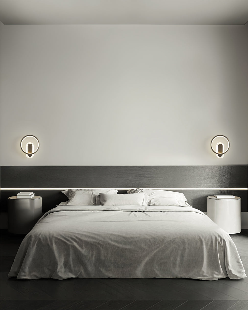 Round Brass Wall Light