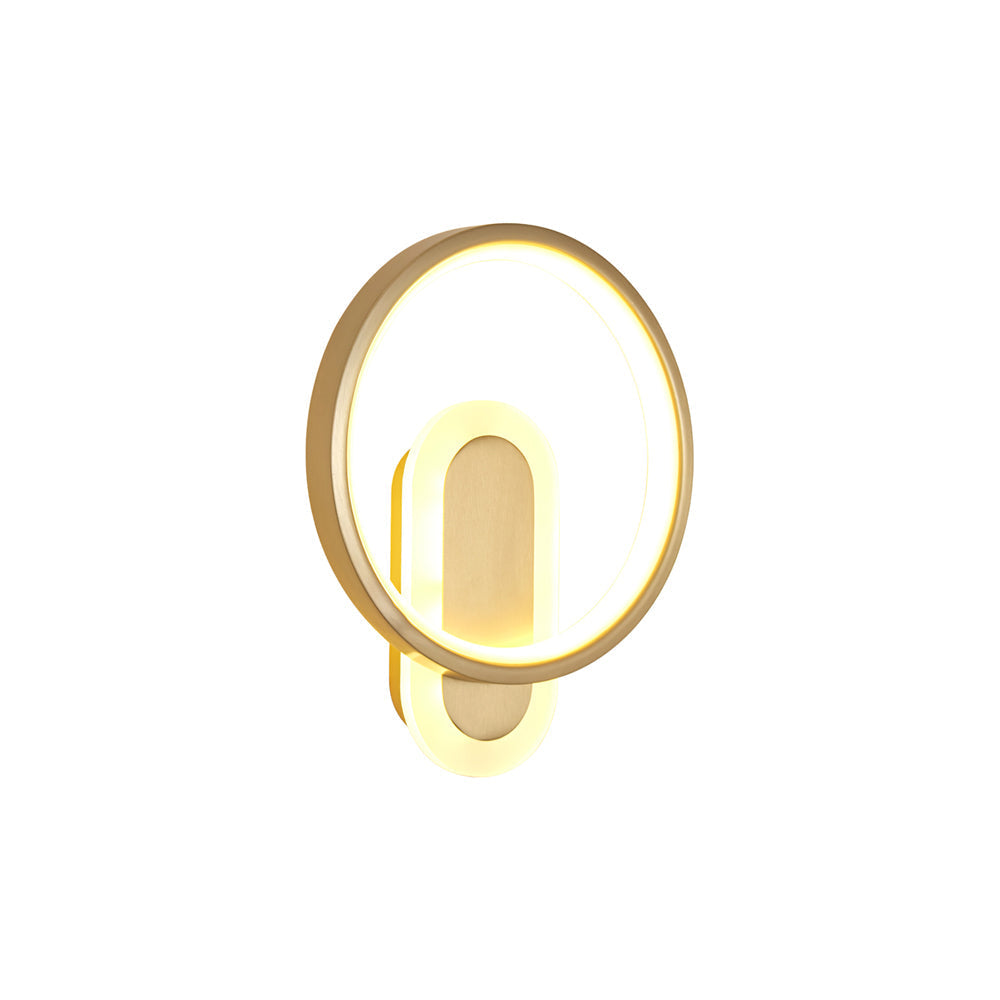 Round Brass Wall Light