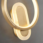 Round Brass Wall Light