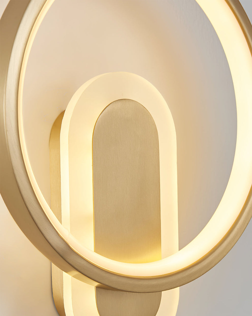 Round Brass Wall Light