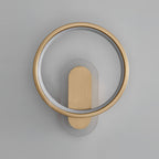 Round Brass Wall Light