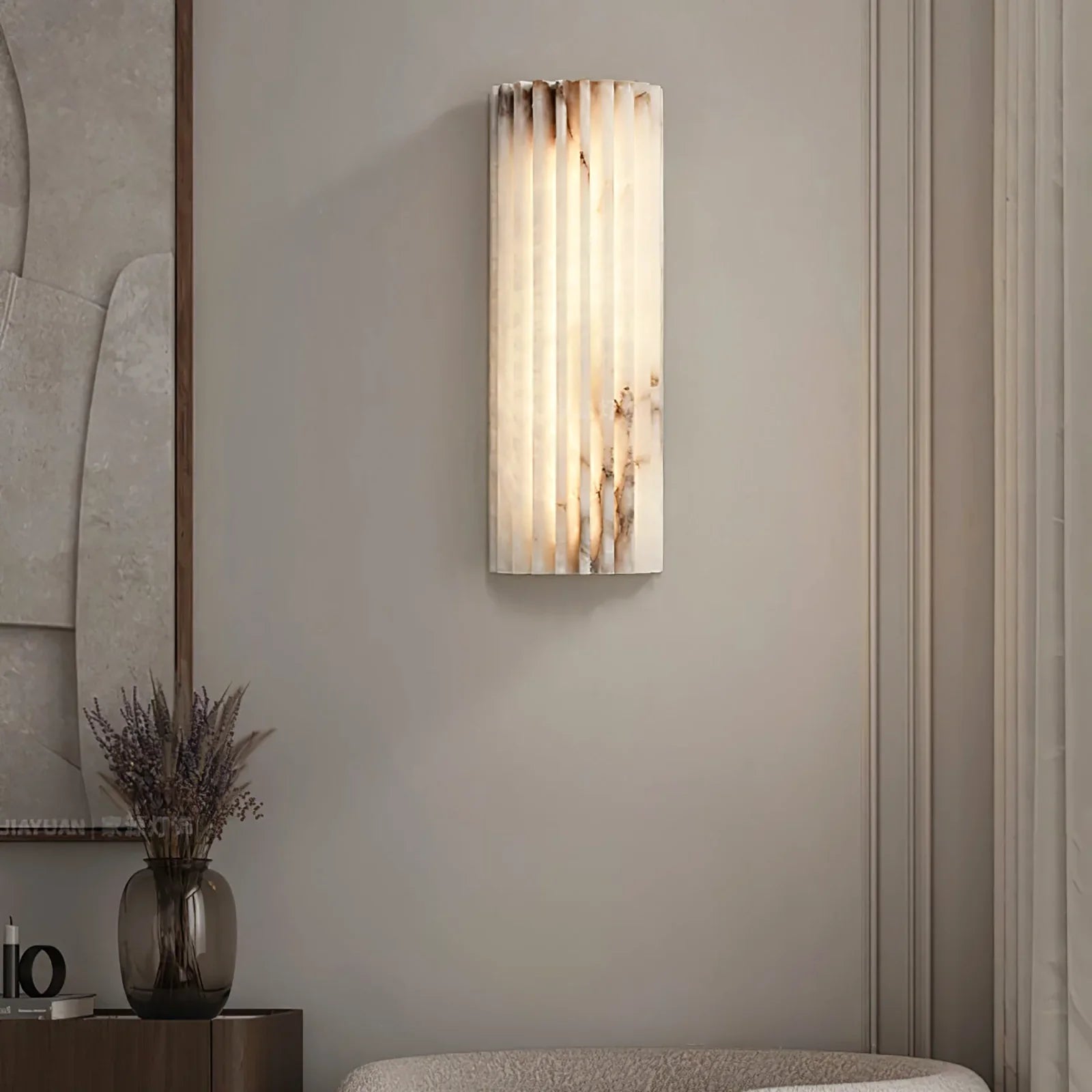 Alabaster Alvia Wall Light