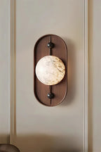 Alabaster Bezel Wall Lamp