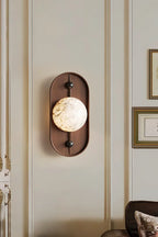 Alabaster Bezel Wall Lamp