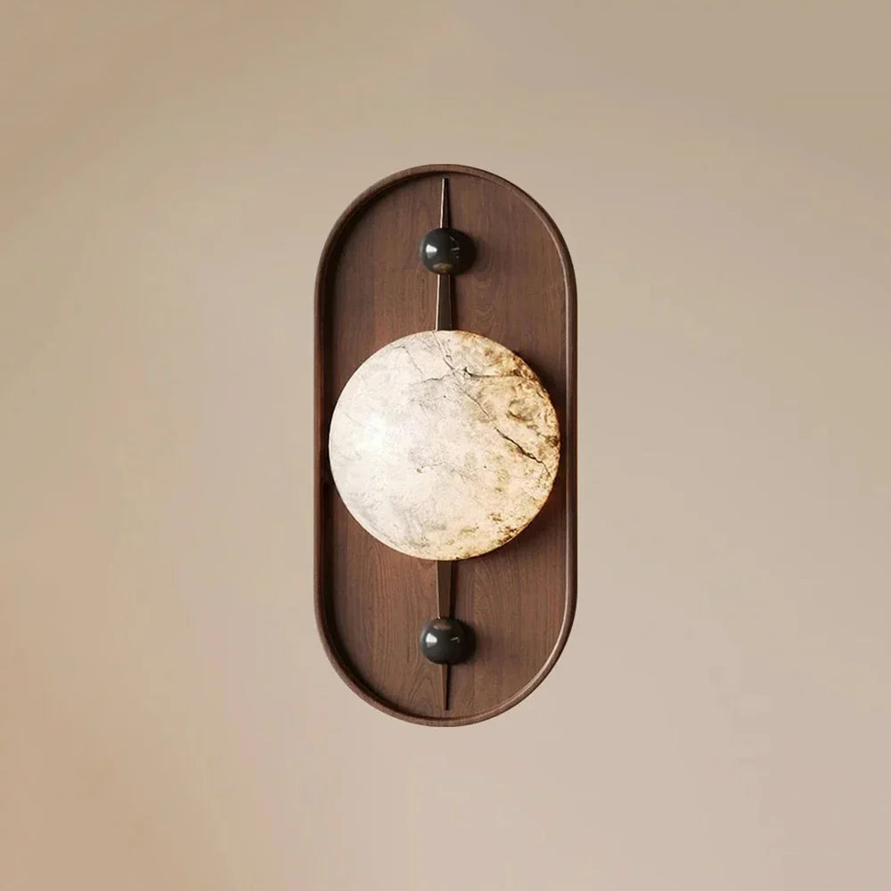 Alabaster Bezel Wall Lamp