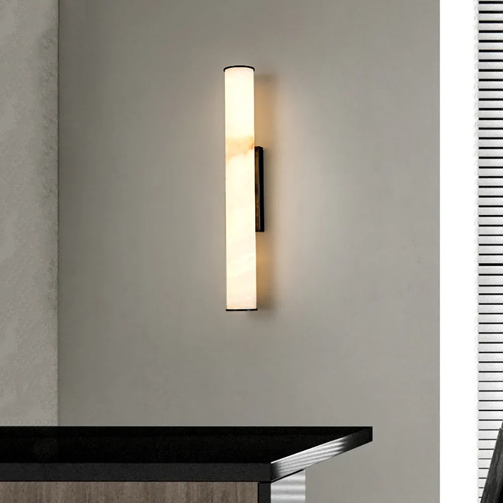 Alabaster Callisto Cylindrical Wall Lamp