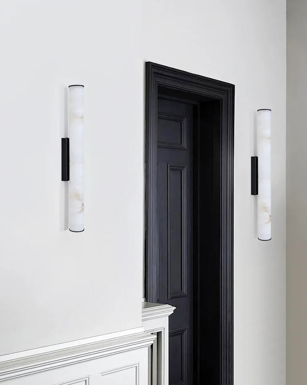 Alabaster Callisto Cylindrical Wall Lamp