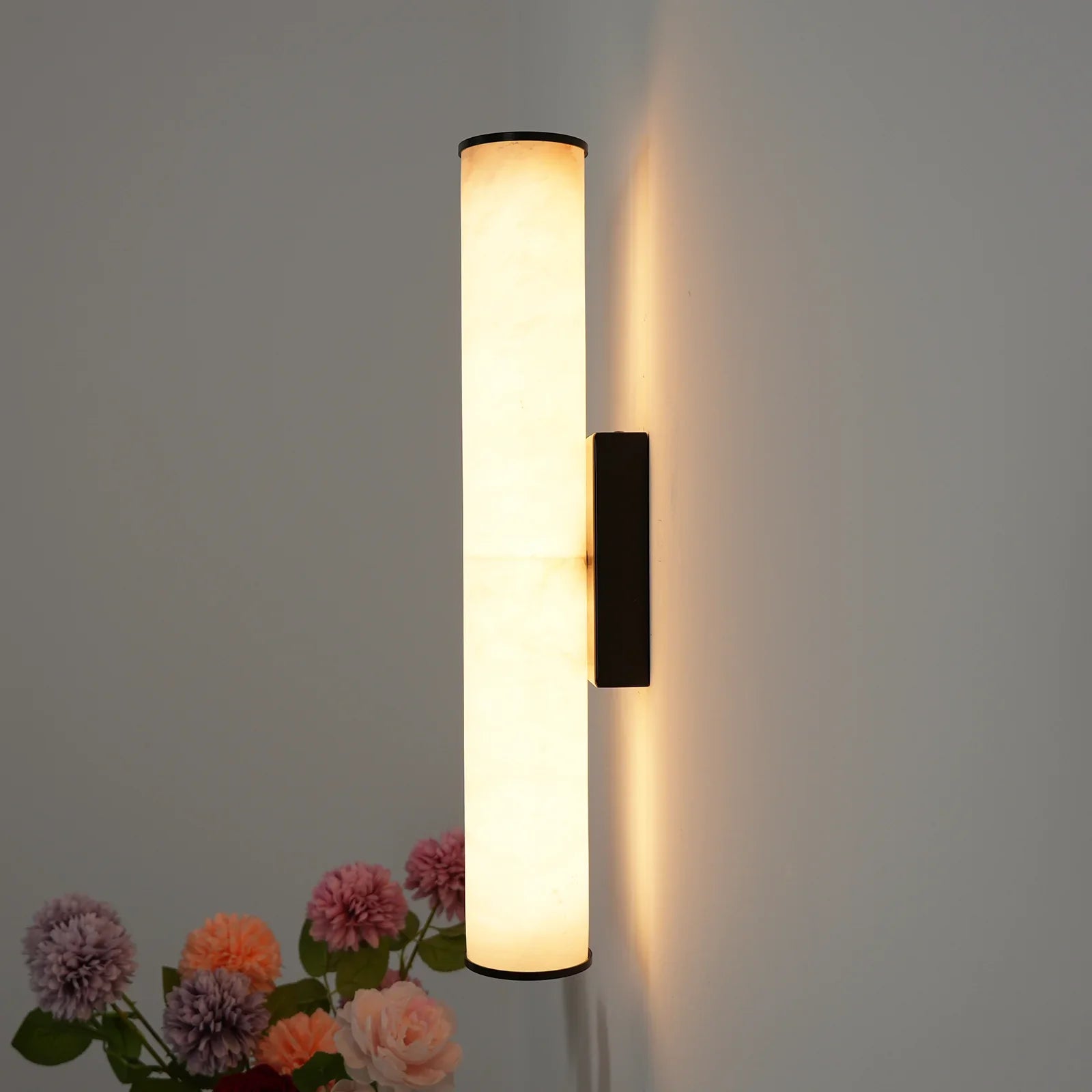 Alabaster Callisto Cylindrical Wall Lamp