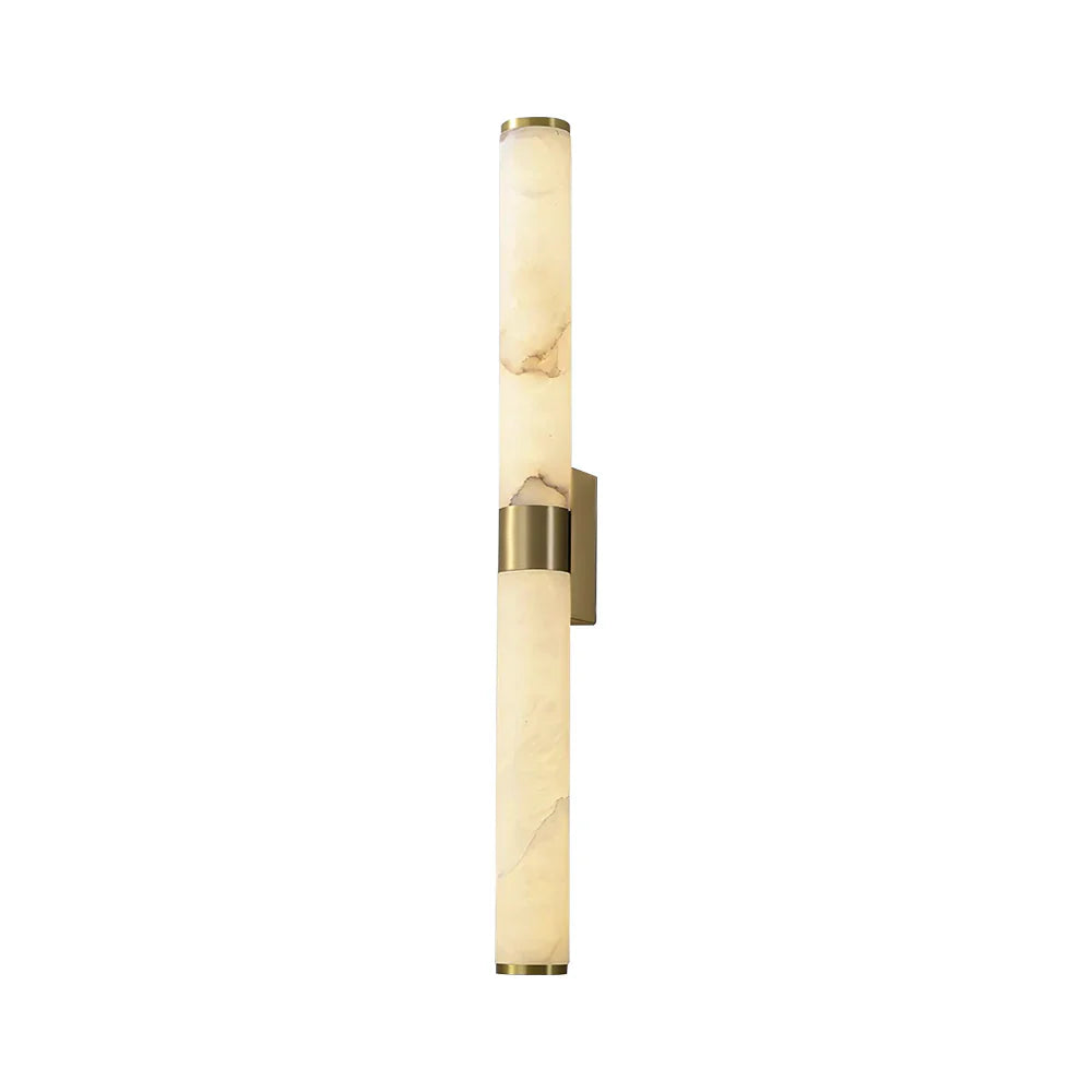 Alabaster Cylindrical Line Wall Light