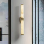 Alabaster Cylindrical Line Wall Light