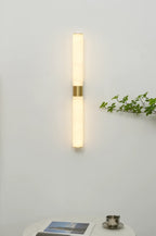 Alabaster Cylindrical Line Wall Light