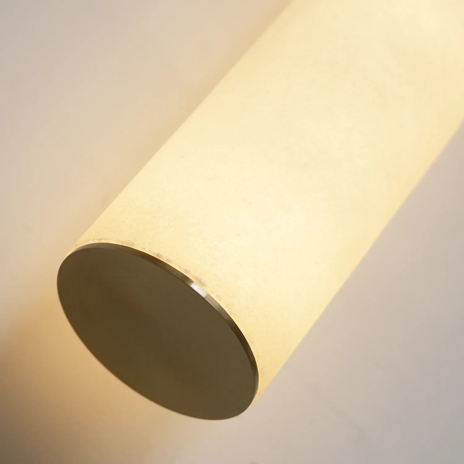 Alabaster Cylindrical Line Wall Light