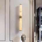 Alabaster Cylindrical Line Wall Light