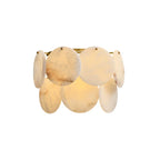 Alabaster Double Layer Round Wall Lamp