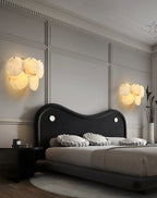 Alabaster Double Layer Round Wall Lamp