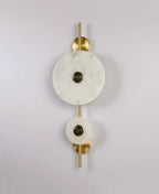 Alabaster Eclipse Round Wall Light