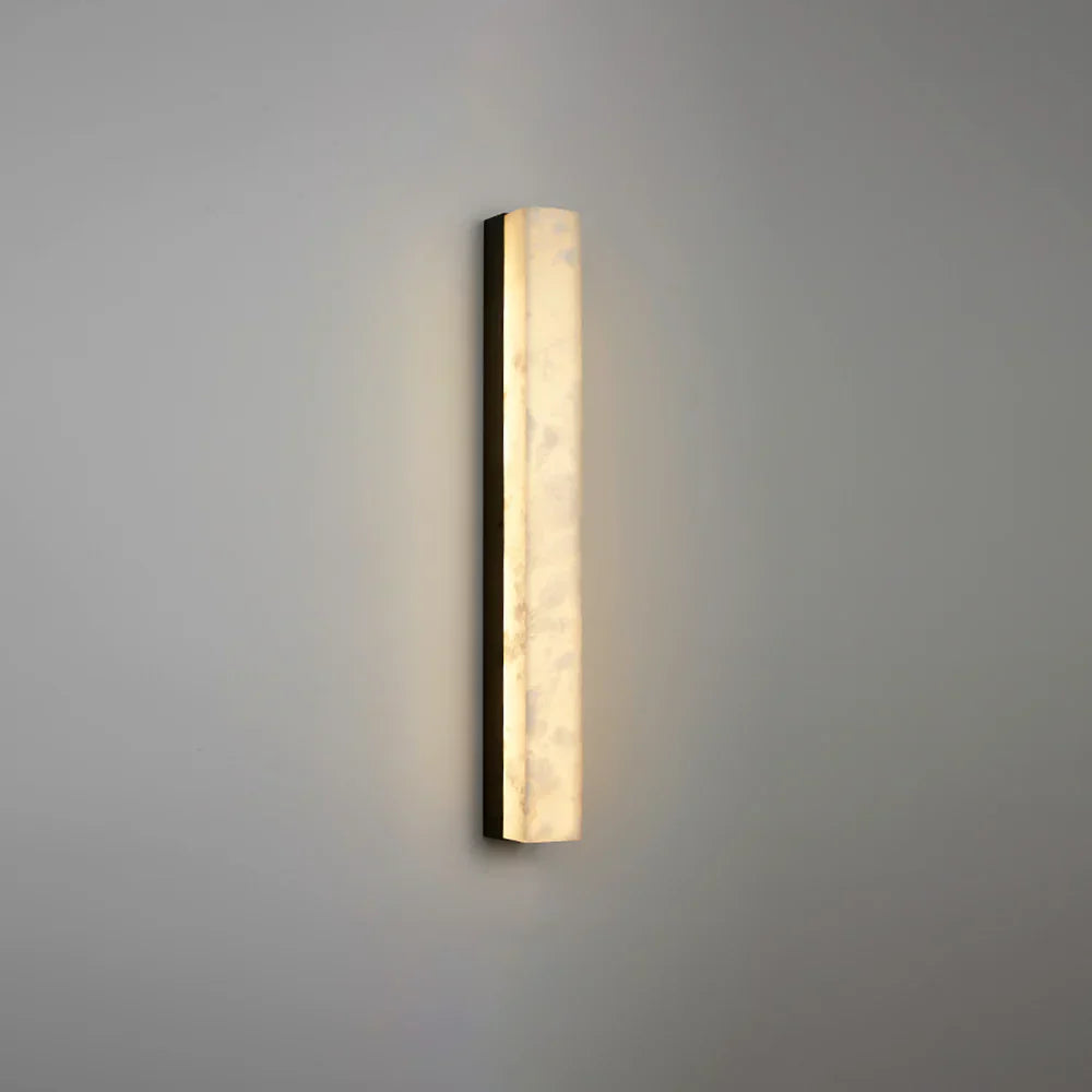 Alabaster Emerson Brass Wall Lamp