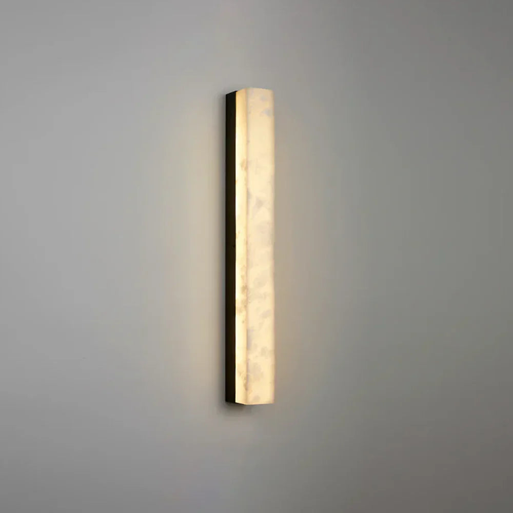 Alabaster Emerson Brass Wall Lamp