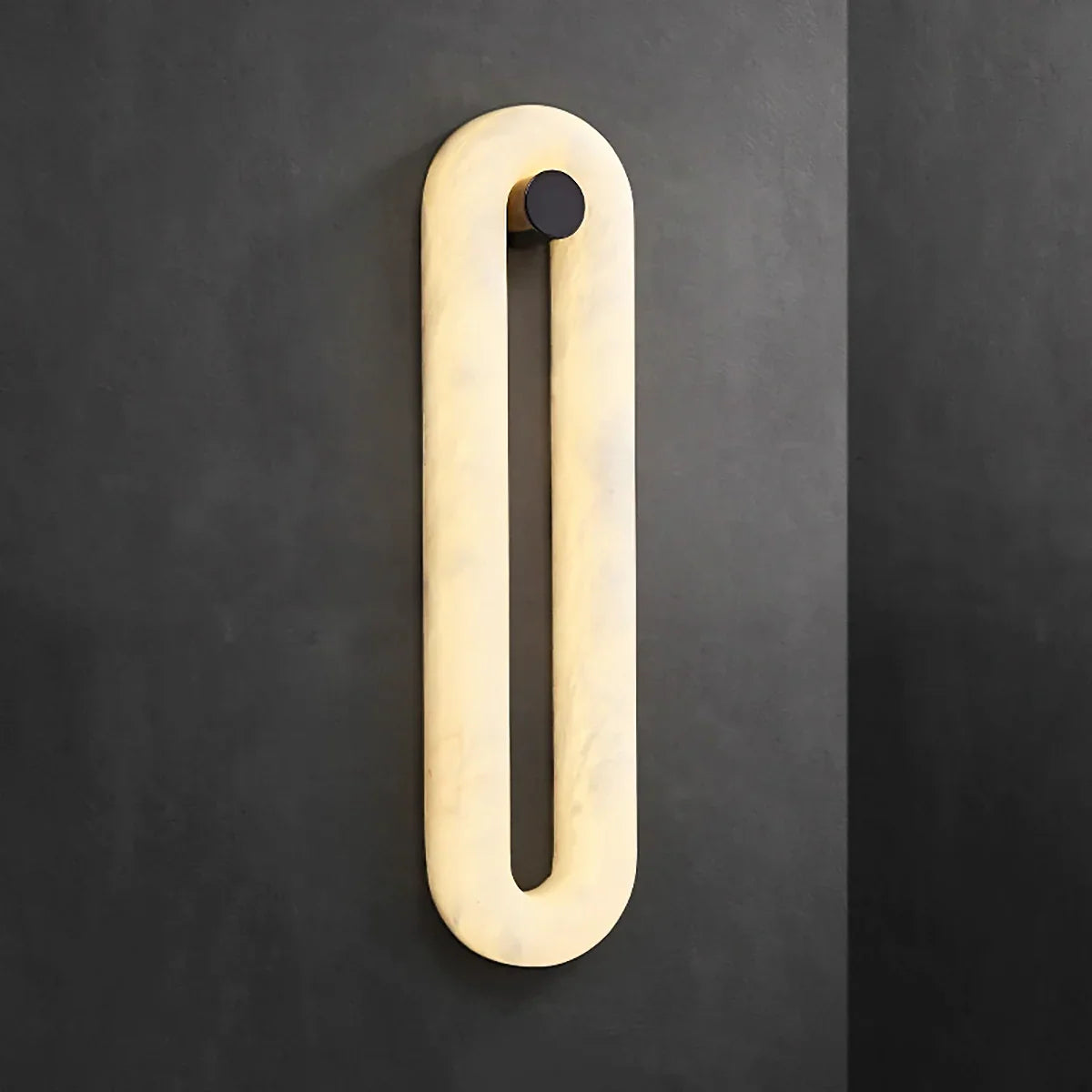 Alabaster Fader Elliptical Wall Lamp