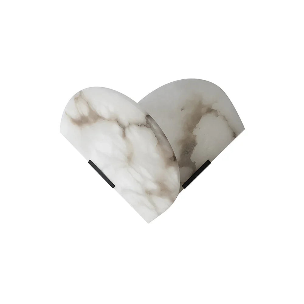 Alabaster Heart Wall Lamp
