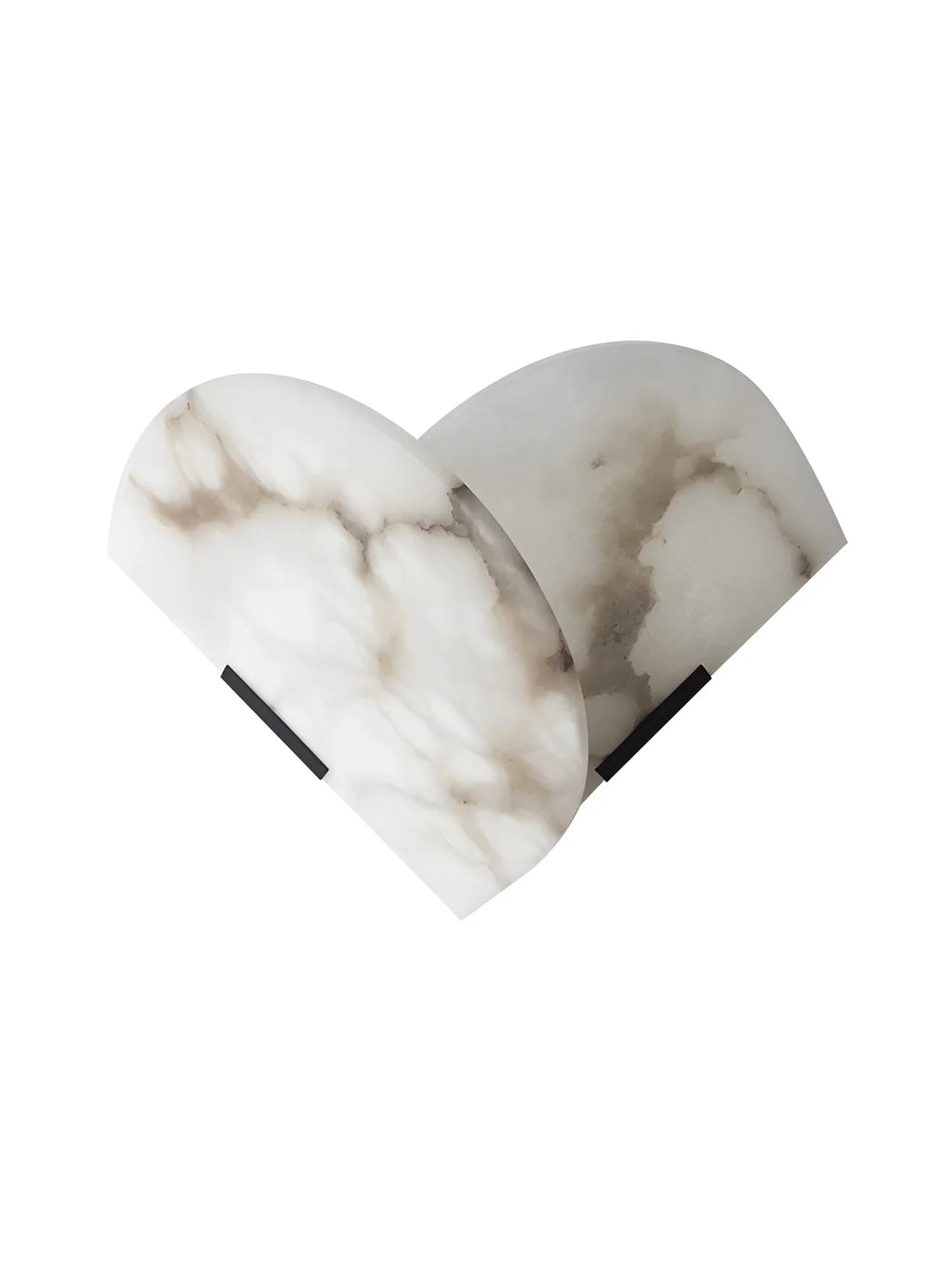 Alabaster Heart Wall Lamp