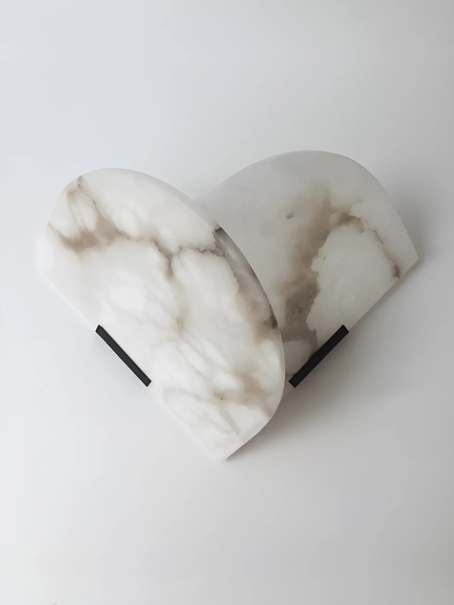 Alabaster Heart Wall Lamp