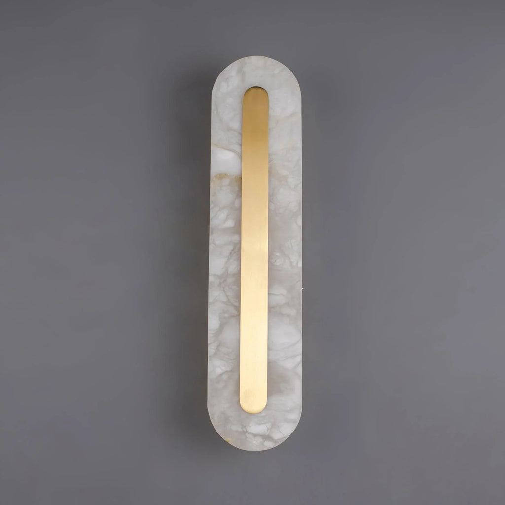 Alabaster Oval Wall Light
