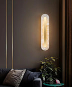 Alabaster Oval Wall Light