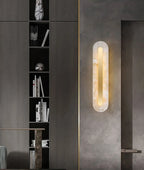 Alabaster Oval Wall Light