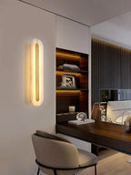 Alabaster Oval Wall Light