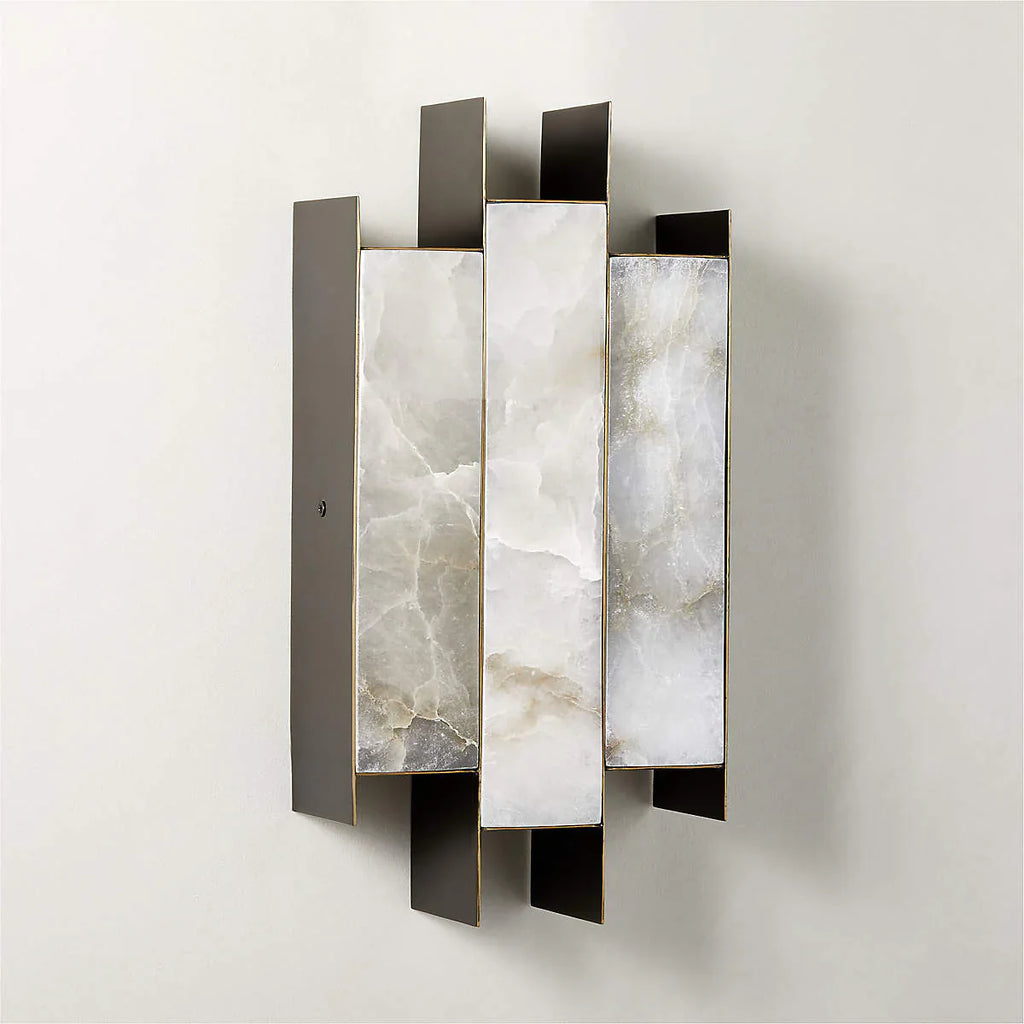 Alabaster Kamila Rectangle Wall Lamp