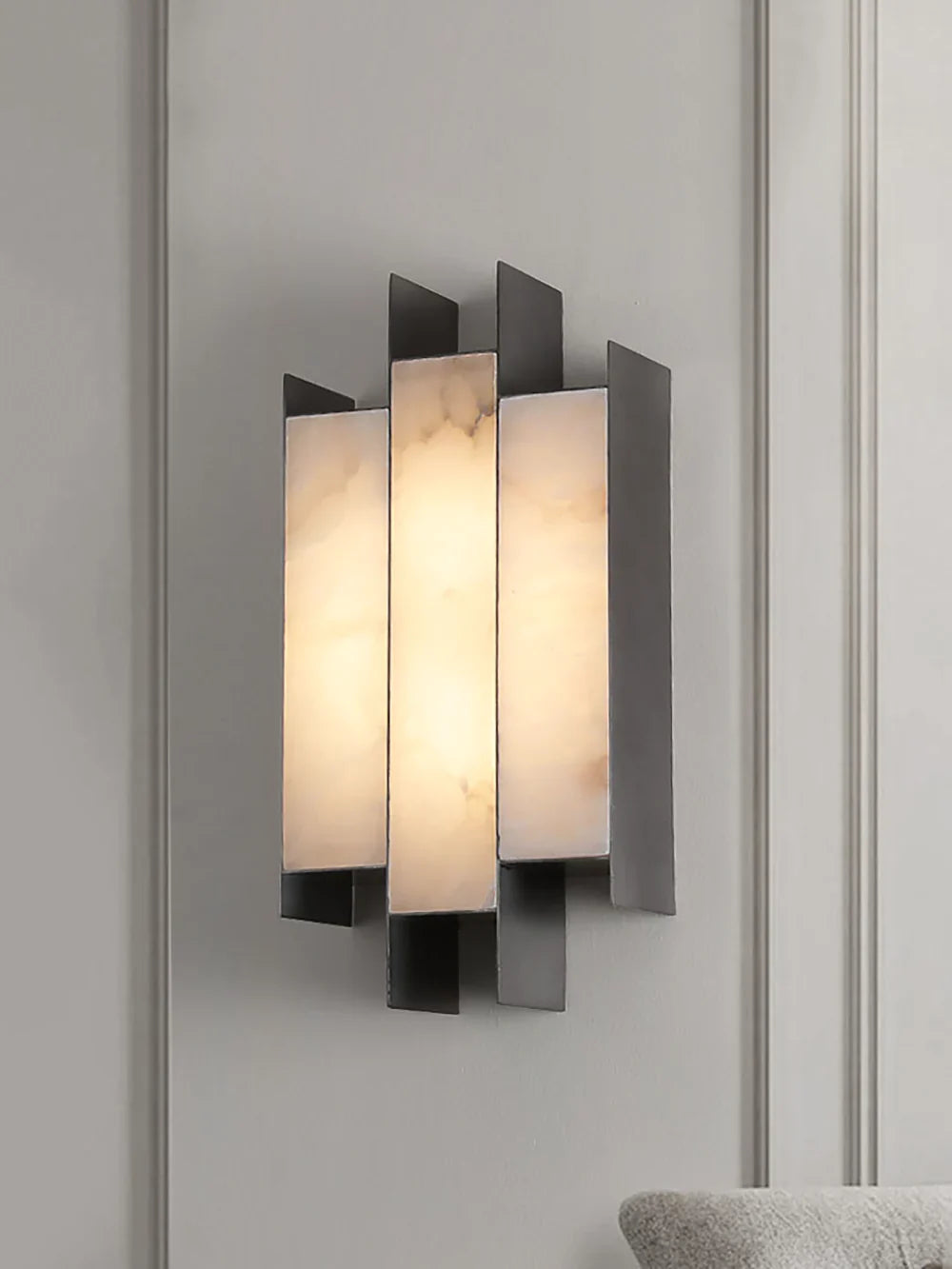 Alabaster Kamila Rectangle Wall Lamp