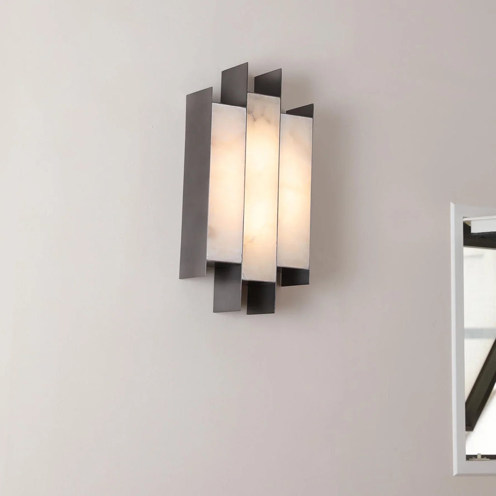 Alabaster Kamila Rectangle Wall Lamp