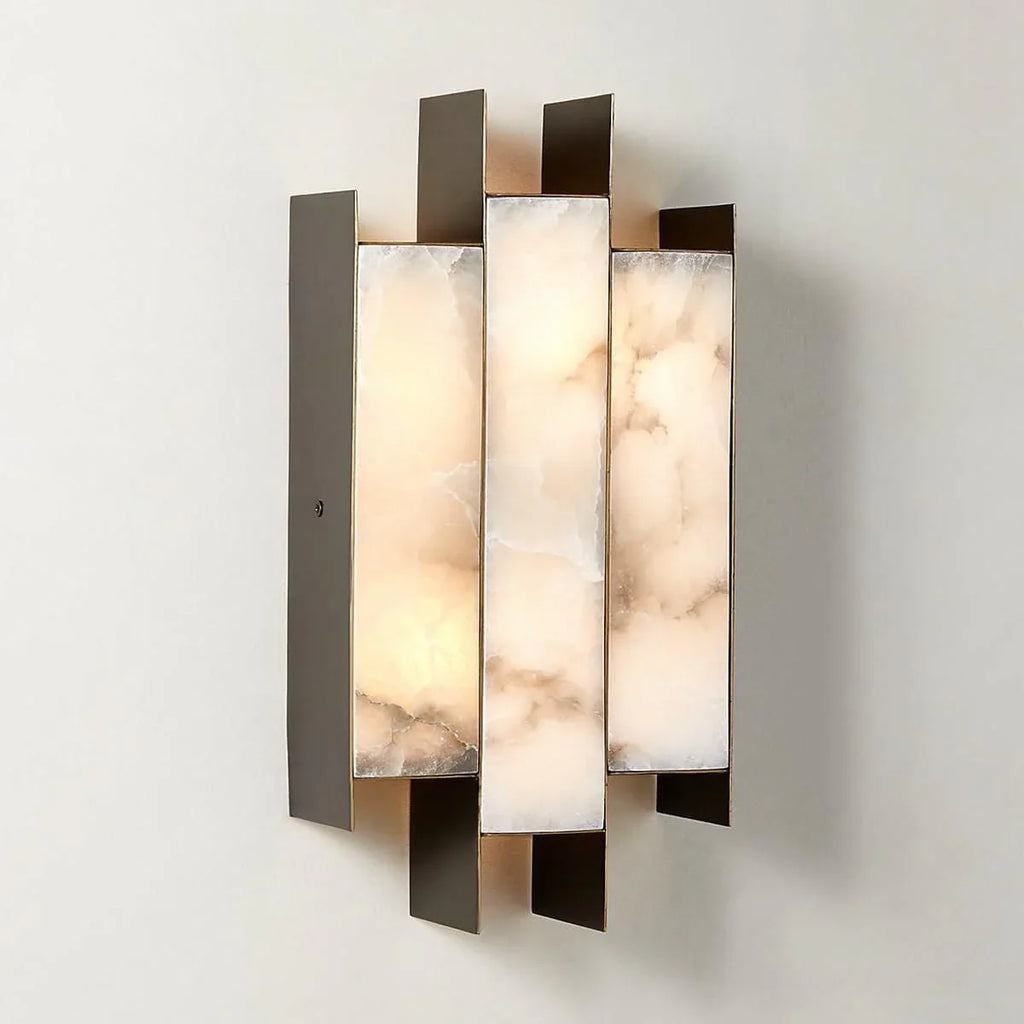 Alabaster Kamila Rectangle Wall Lamp
