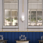 Alabaster Laboratory Cone Wall Light