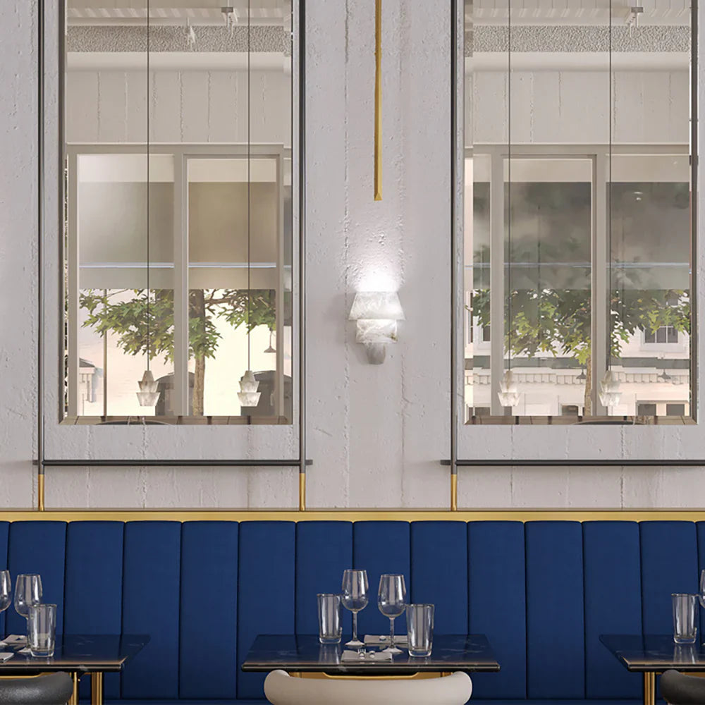 Alabaster Laboratory Cone Wall Light