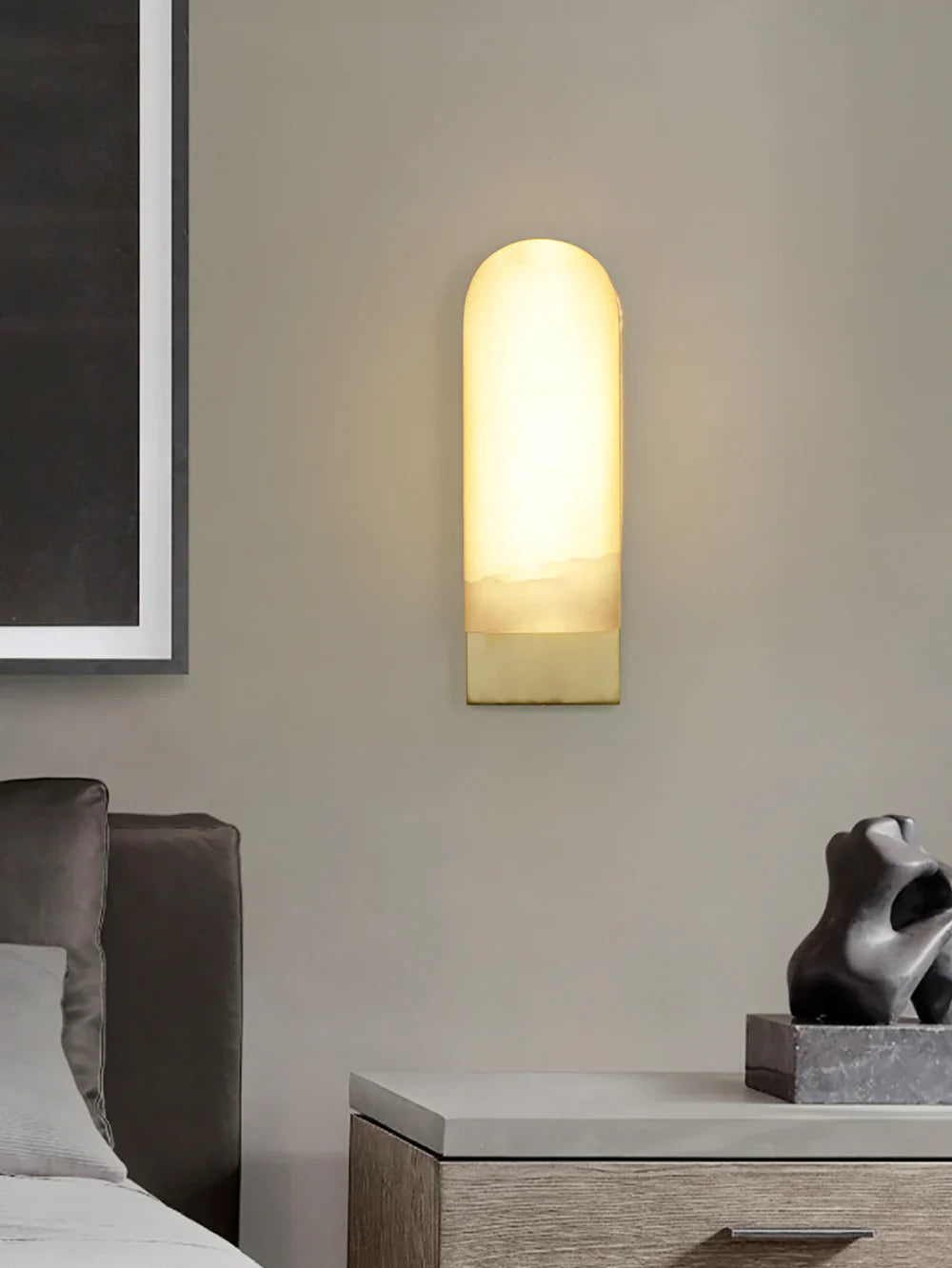 Alabaster Long Strip Wall Lamp