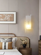 Alabaster Megalith Brass Wall Light