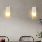 Alabaster Megalith Brass Wall Light