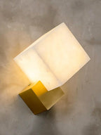 Alabaster Modern Gatsby Wall Sconce
