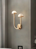 Alabaster Modern Mushroom Wall Lamp