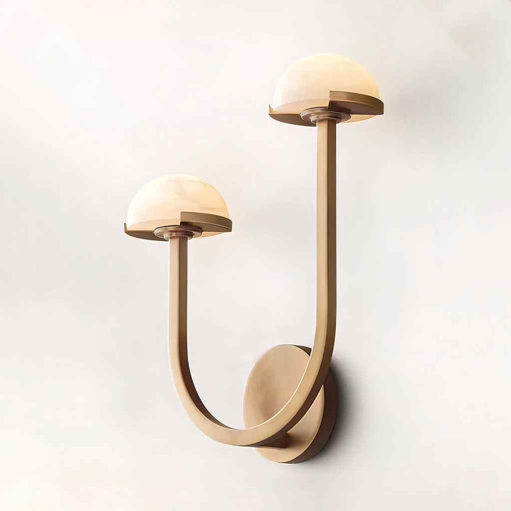 Alabaster Modern Mushroom Wall Lamp