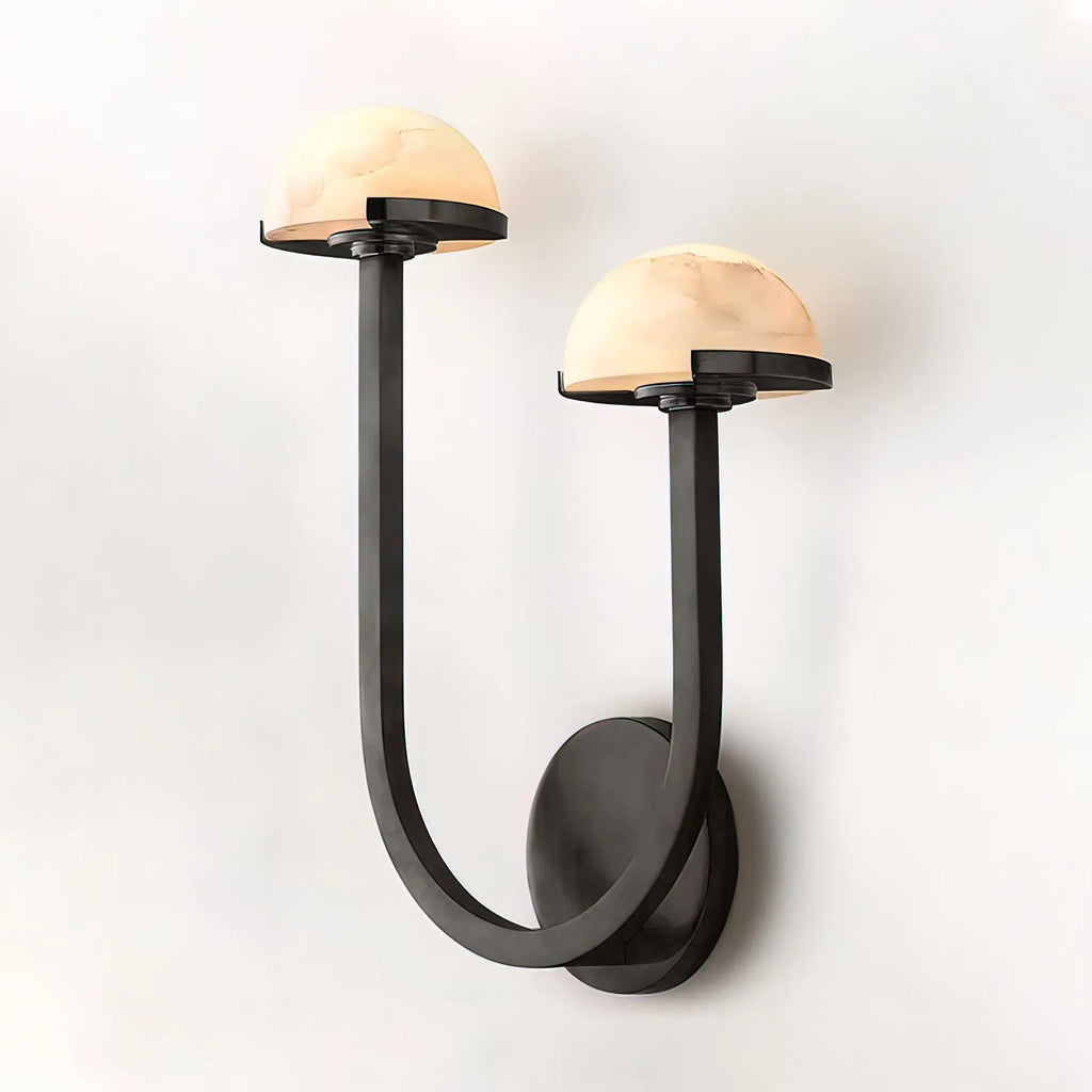 Alabaster Modern Mushroom Wall Lamp