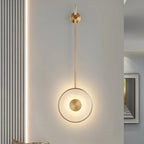 Alabaster Modern Round Strip Wall Lamp